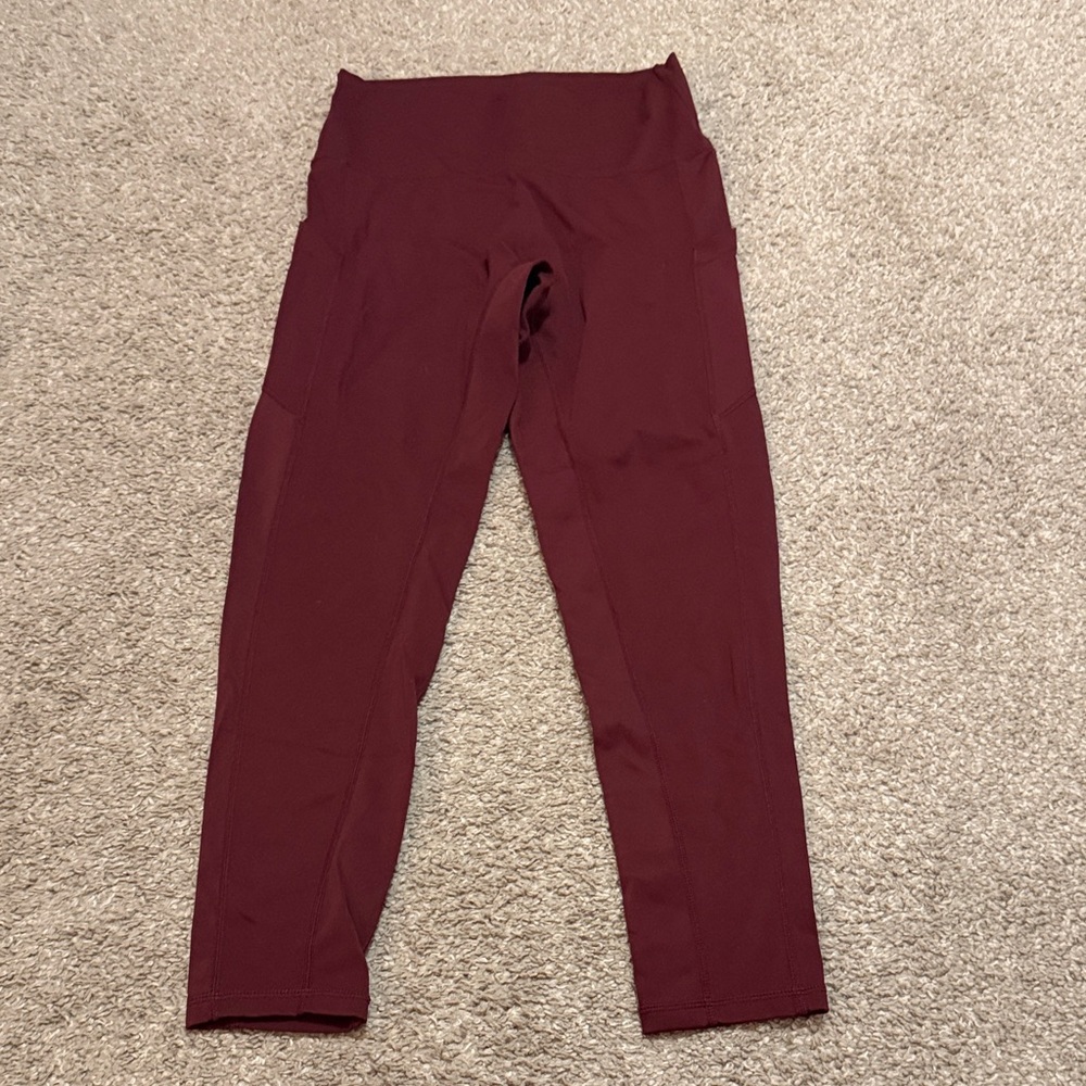 Burgundy Kady Luxe Leggings